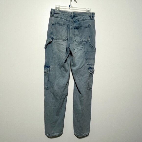 Pacsun Womens Baggy Carpenter Jeans Sz 26 Wide Leg Streetwear Utilitarian Grunge - Picture 2 of 8